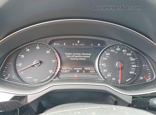 WA1AAAF7XJD006808 2018 AUDI Q7 White Սարքավորումների վահանակի տեսք