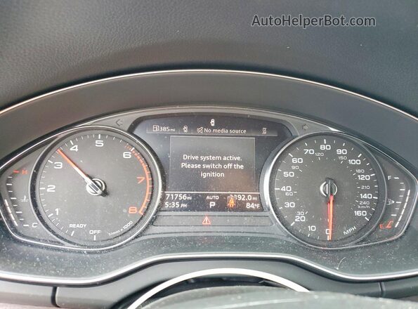 WA1AAAFY7M2019220 2021 AUDI Q5 Charcoal Instrument cluster view