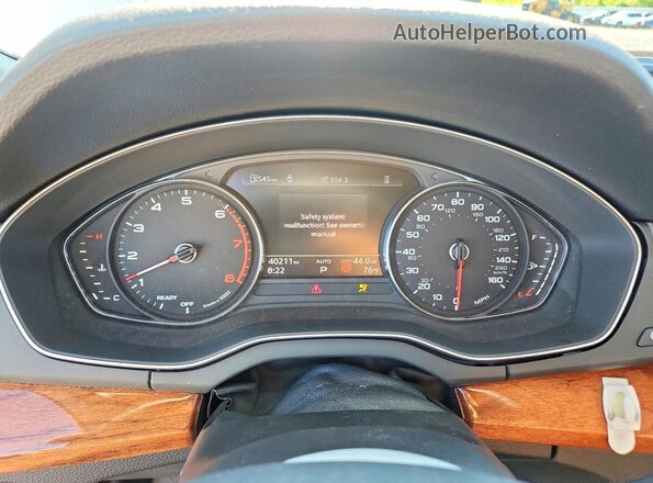 WA1AAAFY8M2101005 2021 AUDI Q5 White Սարքավորումների վահանակի տեսք