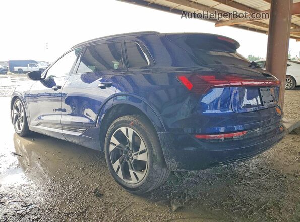 WA1AAAGE2NB037582 2022 AUDI E-TRON Blue Trasero izquierdo