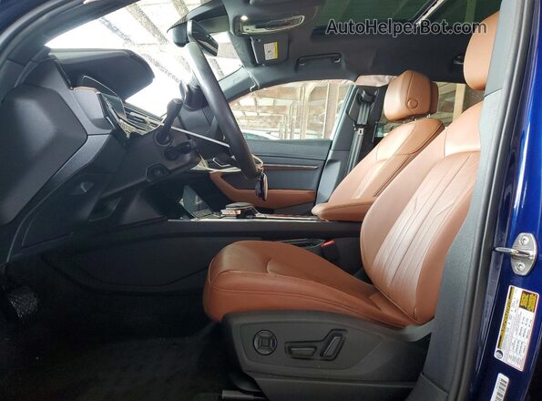 WA1AAAGE2NB037582 2022 AUDI E-TRON Blue Vista interior delantera