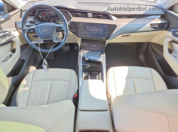WA1AAAGE8MB038315 2021 AUDI E-TRON Blue Առջևի վահանակի տեսք