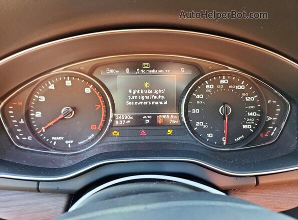 WA1ABAFYXR2009981 2024 AUDI Q5 White Instrument cluster view