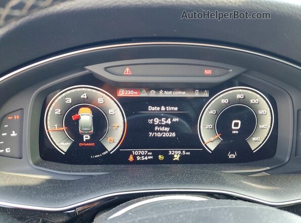 WA1ACBF73SD003265 2025 AUDI Q7 White Widok zestawu wskaźników