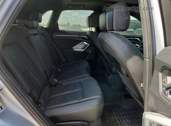 WA1AECF35L1006703 2020 AUDI Q3 Silver Rear interior view