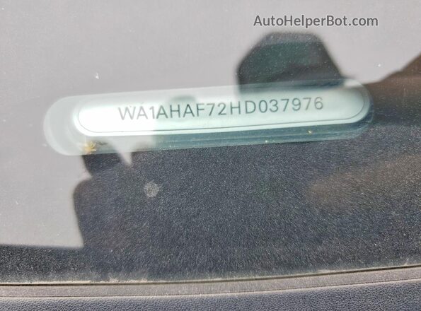 WA1AHAF72HD037976 2017 AUDI Q7 Black Vista del compartimento del motor
