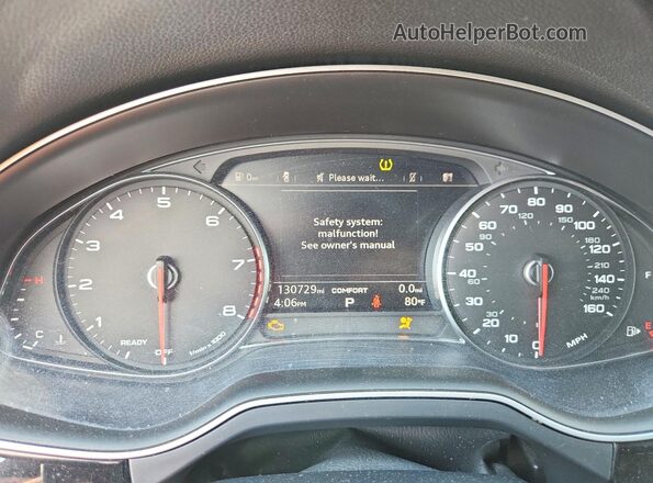 WA1AHAF72HD037976 2017 AUDI Q7 Black Vista del cuadro de instrumentos