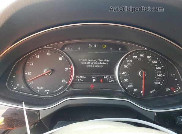 WA1AHAF72HD044085 2017 AUDI Q7 Blue Vista del cuadro de instrumentos