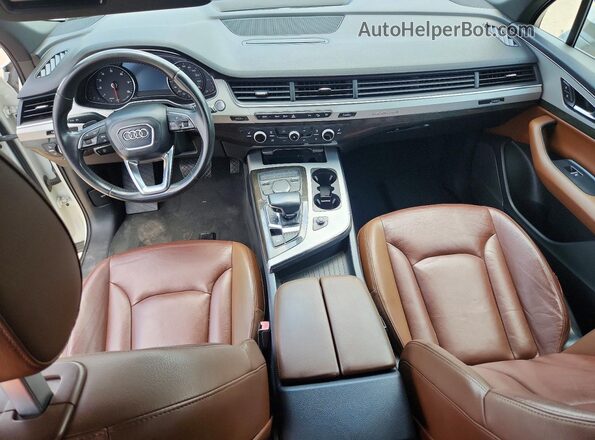 WA1AHAF73JD026023 2018 AUDI Q7 White Вид панелі приладів