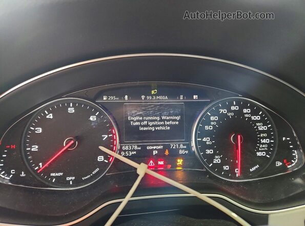 WA1AHAF76KD021528 2019 AUDI Q7 Серый Вид щитка приборов
