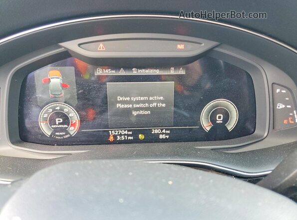 WA1AJAF70MD023086 2021 AUDI Q7 Gray Widok zestawu wskaźników