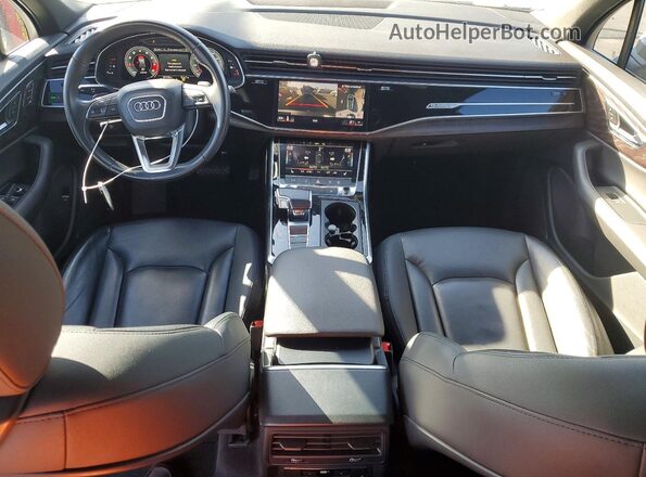WA1AJAF73MD038813 2021 AUDI Q7 White Dashboard view