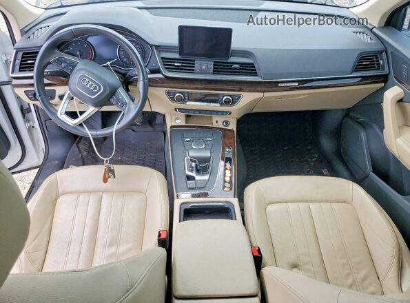 WA1ANAFY0K2045580 2019 AUDI Q5 White წინა პანელის ხედი
