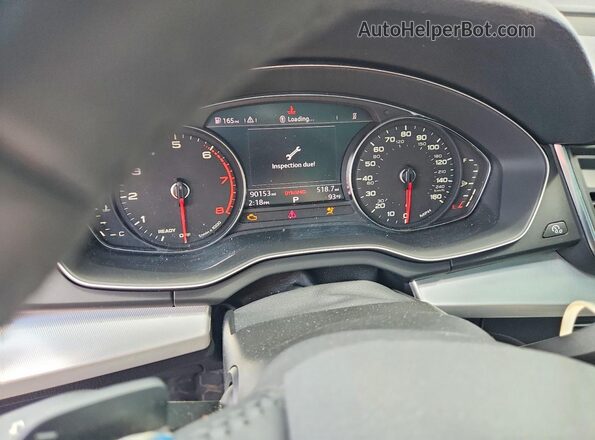 WA1ANAFY0L2121672 2020 AUDI Q5 Blue Vista del cuadro de instrumentos