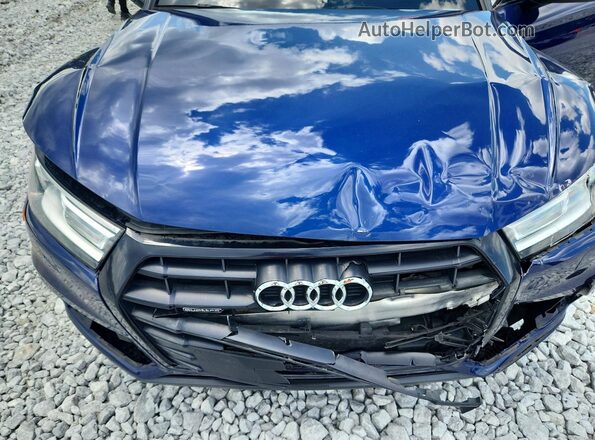 WA1ANAFY0L2121672 2020 AUDI Q5 Blue Vista del compartimento del motor