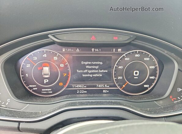 WA1ANAFY1J2016653 2018 AUDI Q5 Black Սարքավորումների վահանակի տեսք