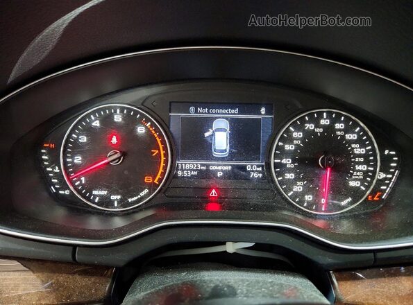 WA1ANAFY2J2169042 2018 AUDI Q5 Silver Вид щитка приладів
