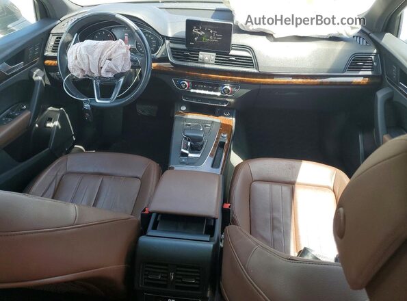 WA1ANAFY2L2064259 2020 AUDI Q5 Black Dashboard view
