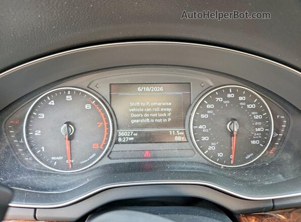 WA1ANAFY3J2101820 2018 AUDI Q5 Black Widok zestawu wskaźników