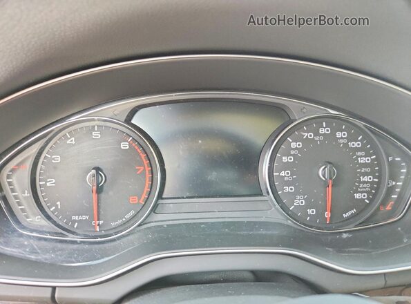 WA1ANAFY3K2111636 2019 AUDI Q5 Black Вид щитка приладів