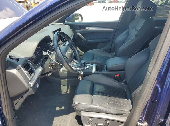 WA1ANAFY3L2083838 2020 AUDI Q5 Синий Вид салона спереди