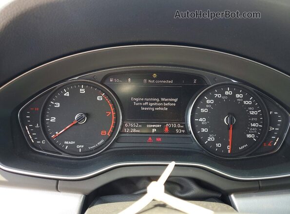 WA1ANAFY3L2083838 2020 AUDI Q5 Синий Вид щитка приборов