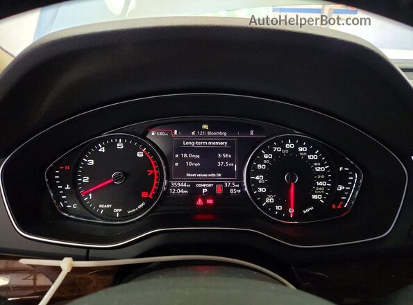 WA1ANAFY4K2136142 2019 AUDI Q5 White Սարքավորումների վահանակի տեսք