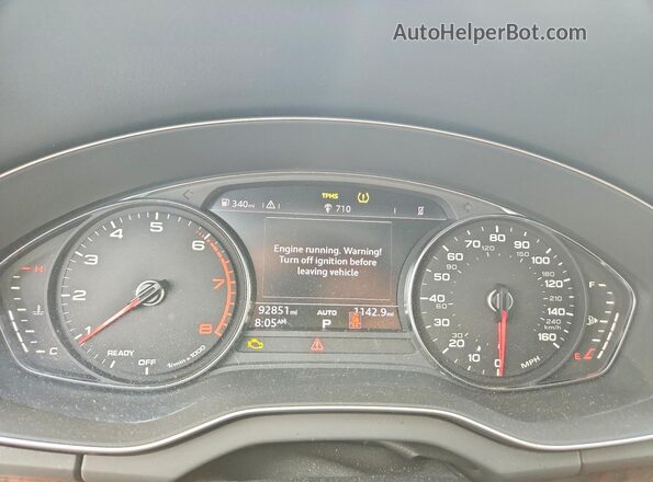 WA1ANAFY5K2048684 2019 AUDI Q5 Черный Вид щитка приборов