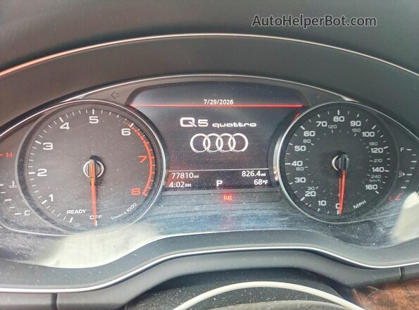 WA1ANAFY5L2044071 2020 AUDI Q5 Black Вид щитка приладів