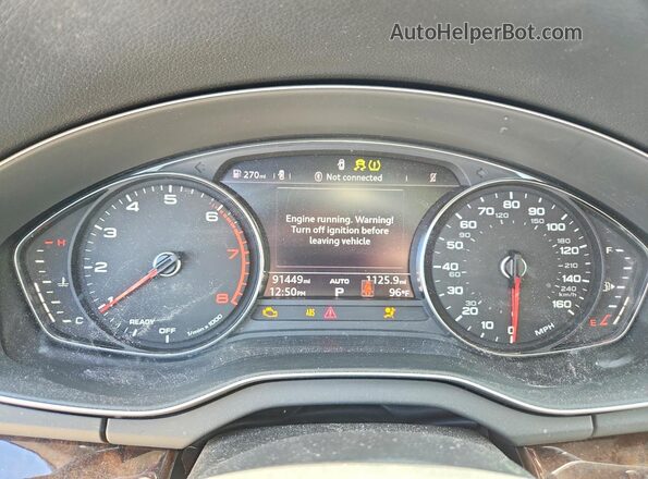 WA1ANAFY5L2091083 2020 AUDI Q5 Серый Вид щитка приборов
