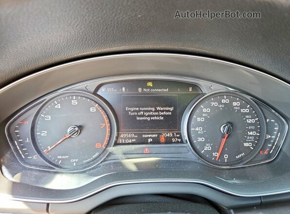 WA1ANAFY7K2062909 2019 AUDI Q5 Черный Вид щитка приборов