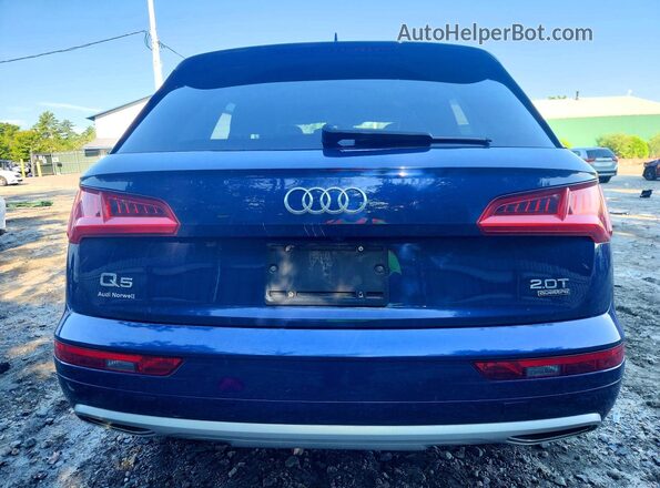WA1ANAFY8J2005889 2018 AUDI Q5 Blue Հետևի տեսք