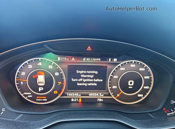WA1ANAFY8J2005889 2018 AUDI Q5 Blue Սարքավորումների վահանակի տեսք