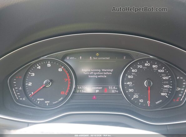 WA1ANAFYXK2069675 2019 AUDI Q5 Gray Вид задніх сидінь