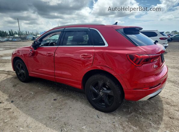 WA1AUCF36M1132895 2021 AUDI Q3 Red Trasero izquierdo