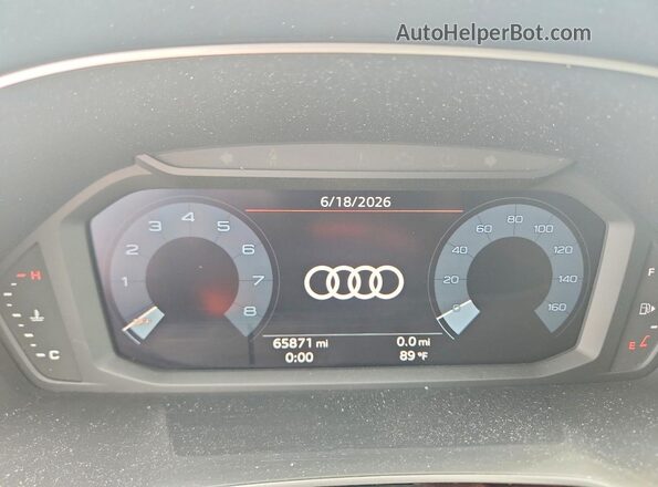 WA1AUCF36M1132895 2021 AUDI Q3 Red Vista del cuadro de instrumentos