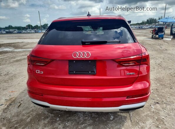 WA1AUCF36M1132895 2021 AUDI Q3 Red Vista trasera