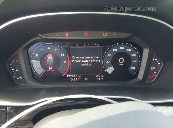 WA1AUCF3XM1102010 2021 AUDI Q3 Gray Widok zestawu wskaźników