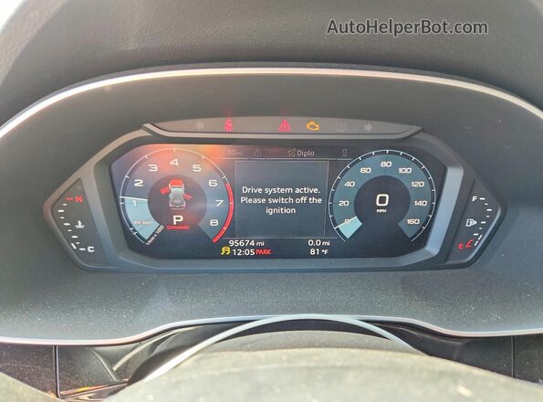 WA1AUCF3XM1132169 2021 AUDI Q3 Черный Вид щитка приборов