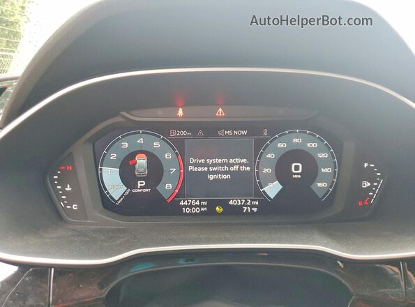 WA1AUCF3XN1002667 2022 AUDI Q3 Gray Instrument cluster view