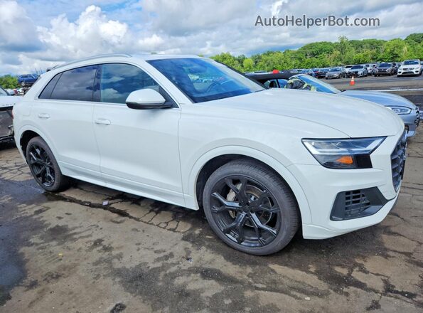 WA1AVAF14KD020463 2019 AUDI Q8 Белый Передняя правая четверть