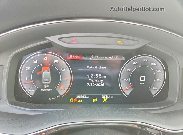 WA1AVAF14KD020463 2019 AUDI Q8 Белый Вид щитка приборов