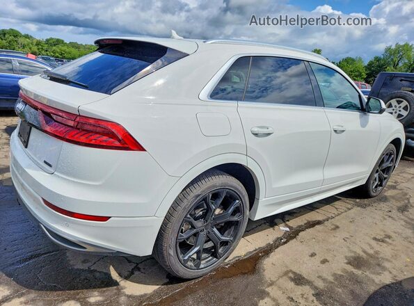 WA1AVAF14KD020463 2019 AUDI Q8 Белый Задняя правая четверть