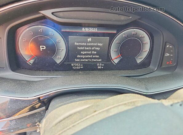 WA1AVAF14KD028725 2019 AUDI Q8 Black Vista del cuadro de instrumentos