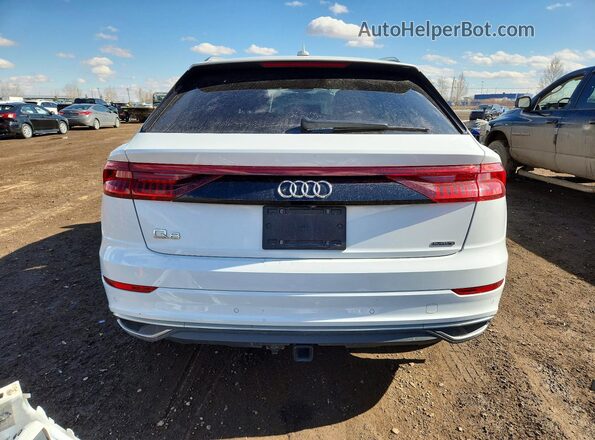 WA1AVAF16KD007343 2019 AUDI Q8 White Widok z tyłu