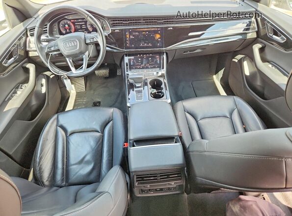 WA1AVAF1XKD019768 2019 AUDI Q8 White Առջևի վահանակի տեսք