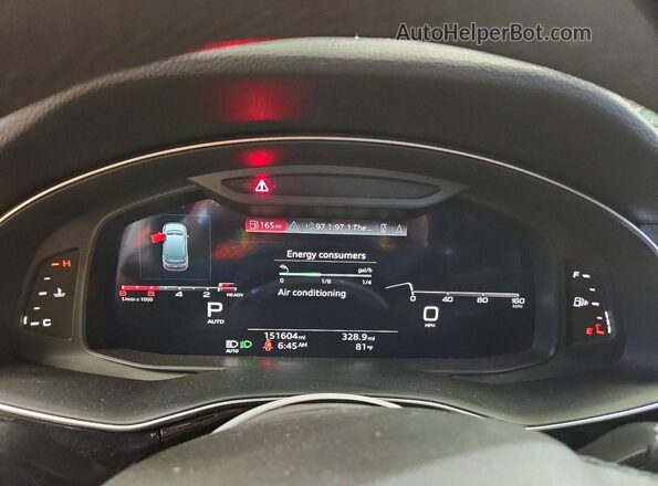 WA1AXAF72MD016963 2021 AUDI Q7 White ხელსაწყოთა პანელის ხედი