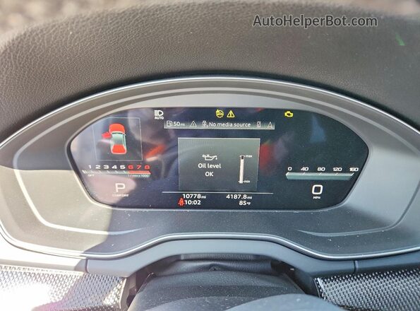 WA1B4AFY4S2046397 2025 AUDI SQ5 White Instrument cluster view