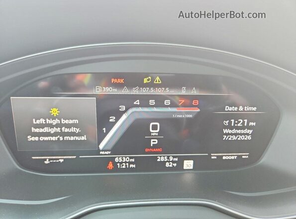 WA1B4AFY9S2051062 2025 AUDI SQ5 Gray Widok zestawu wskaźników