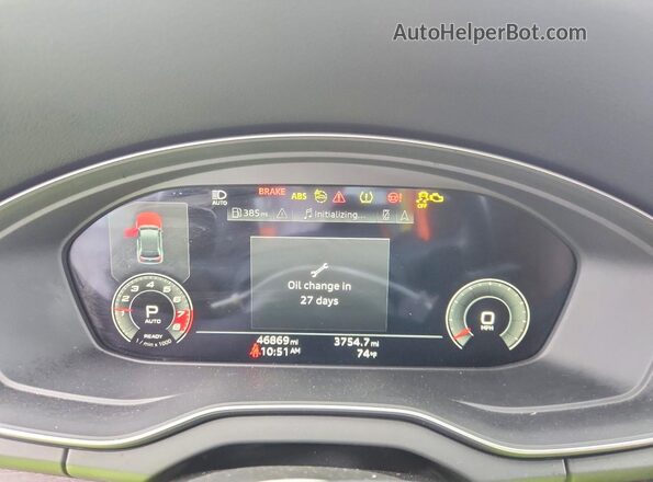 WA1BAAFY0M2016891 2021 AUDI Q5 Blue Widok zestawu wskaźników